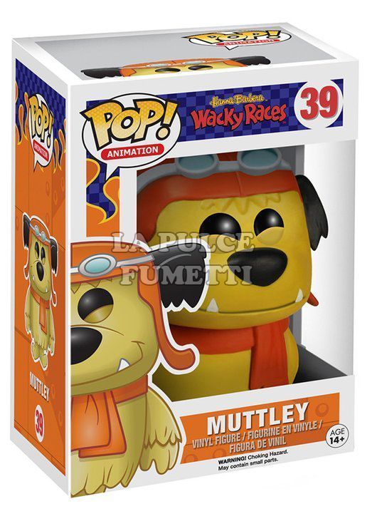 WACKY RACES HANNA & BARBERA: MUTTLEY- VINYL FIGURE #   39 - POP FUNKO 